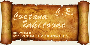 Cvetana Rakitovac vizit kartica